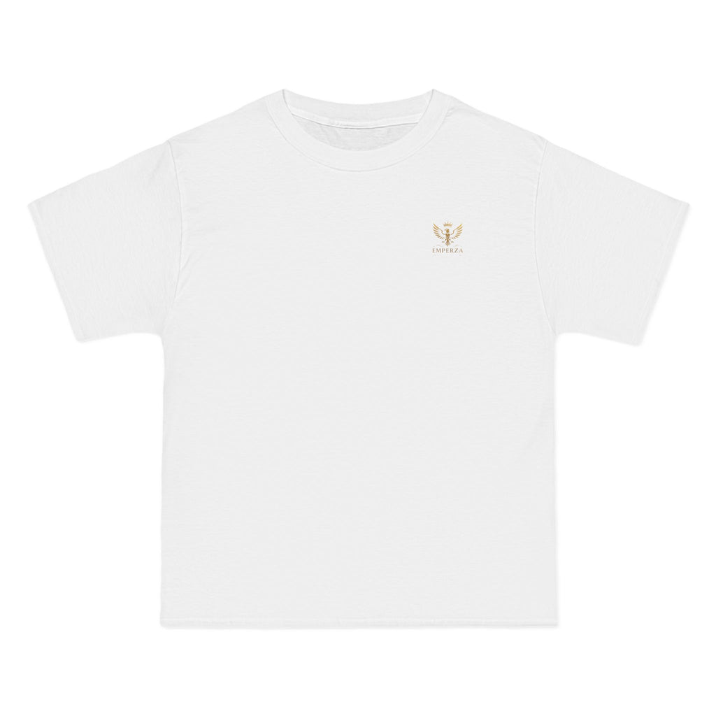 Emperza Gold Crest T-Shirt — 'Go Beyond Limits' Graphic Tee